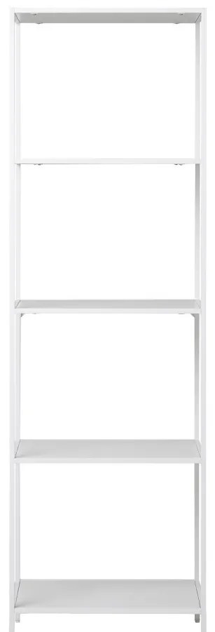 Vita polc, 5 polcos, fehér keret 51x35x170 cm