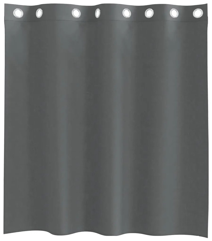 2 db sötétszürke fátyolfüggönyök rojtokkal 140x140 cm