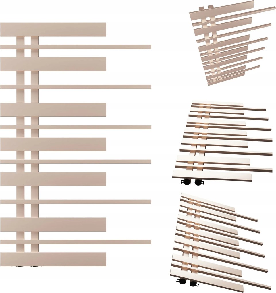 Fürdőszobai radiátor Zongora 870x570 Arany Rózsaszín Bal