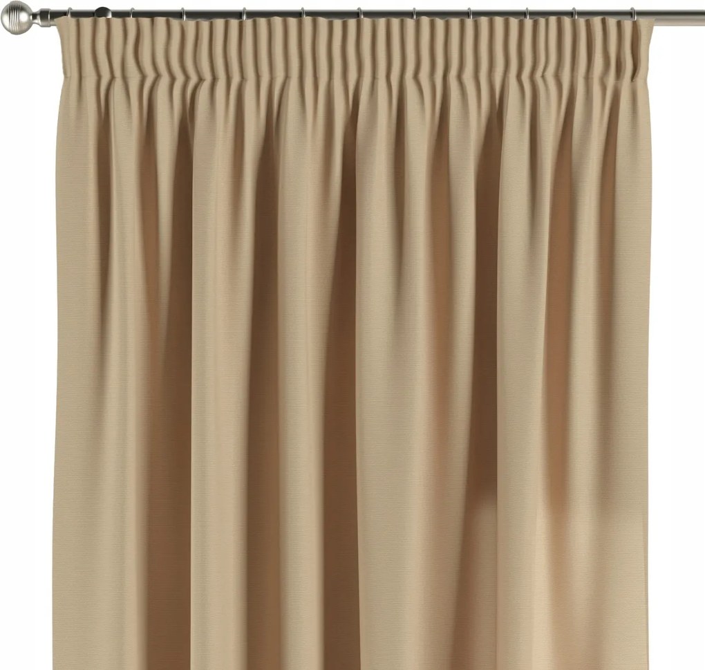 Függöny ráncoló szalaggal 1 db 130x245cm Caffe latte (bézs)