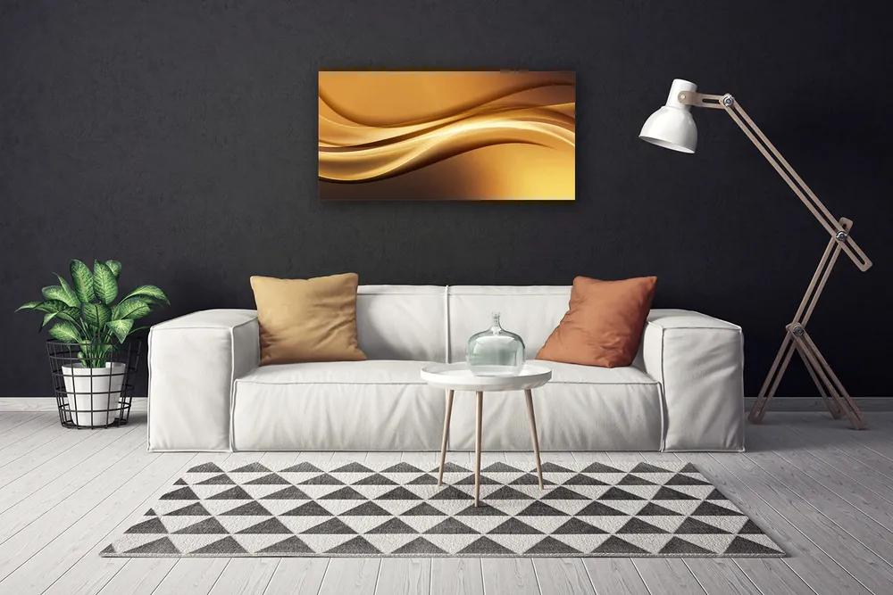 Vászonkép falra Waves Art absztrakt művészet 125x50 cm