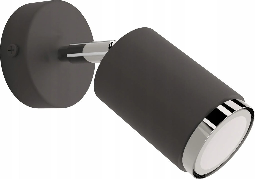 Fali lámpa fekete-ezüst Led 40W 16cm Idun I