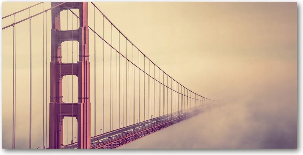 Fotó üvegkép San Francisco híd 140x70