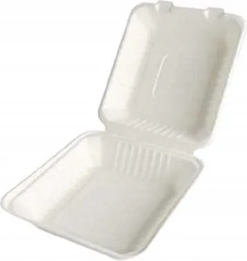 Nád csomagolás Eko Lunch Box 23x23cm 50 db menübox nagy, műanyagmentes