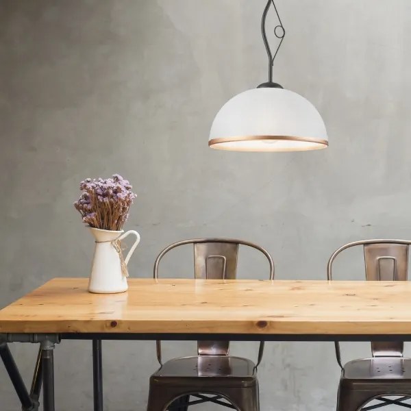 Csillár rúdon RETRO 1xE27/60W/230V antracit