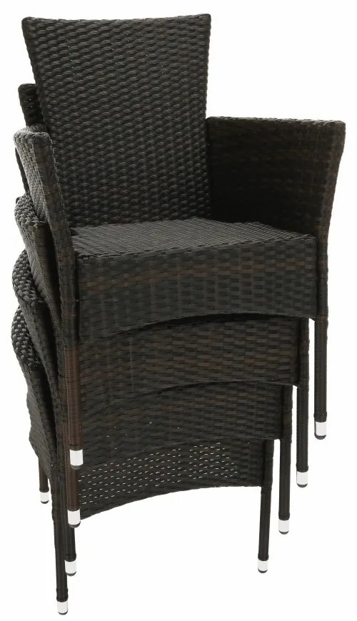 Kerti bútor szett LT3930 barna-bézs rattan