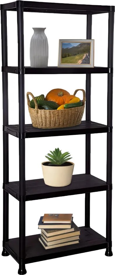 Polcállvány, fekete, ROMEN