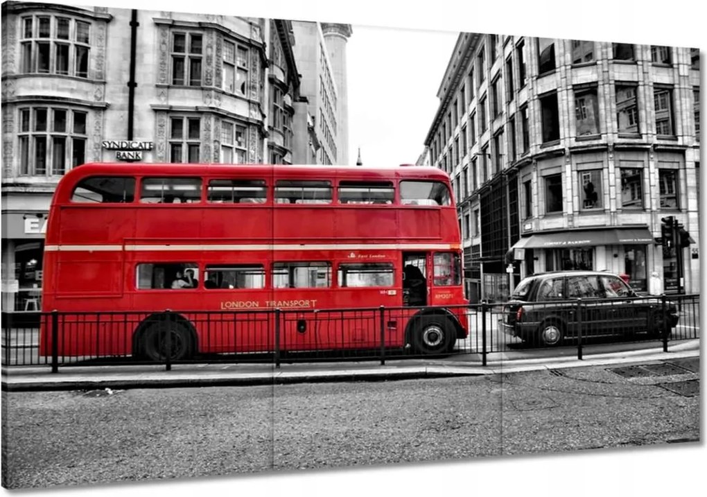 Vászonkép 120x80 Piros busz London