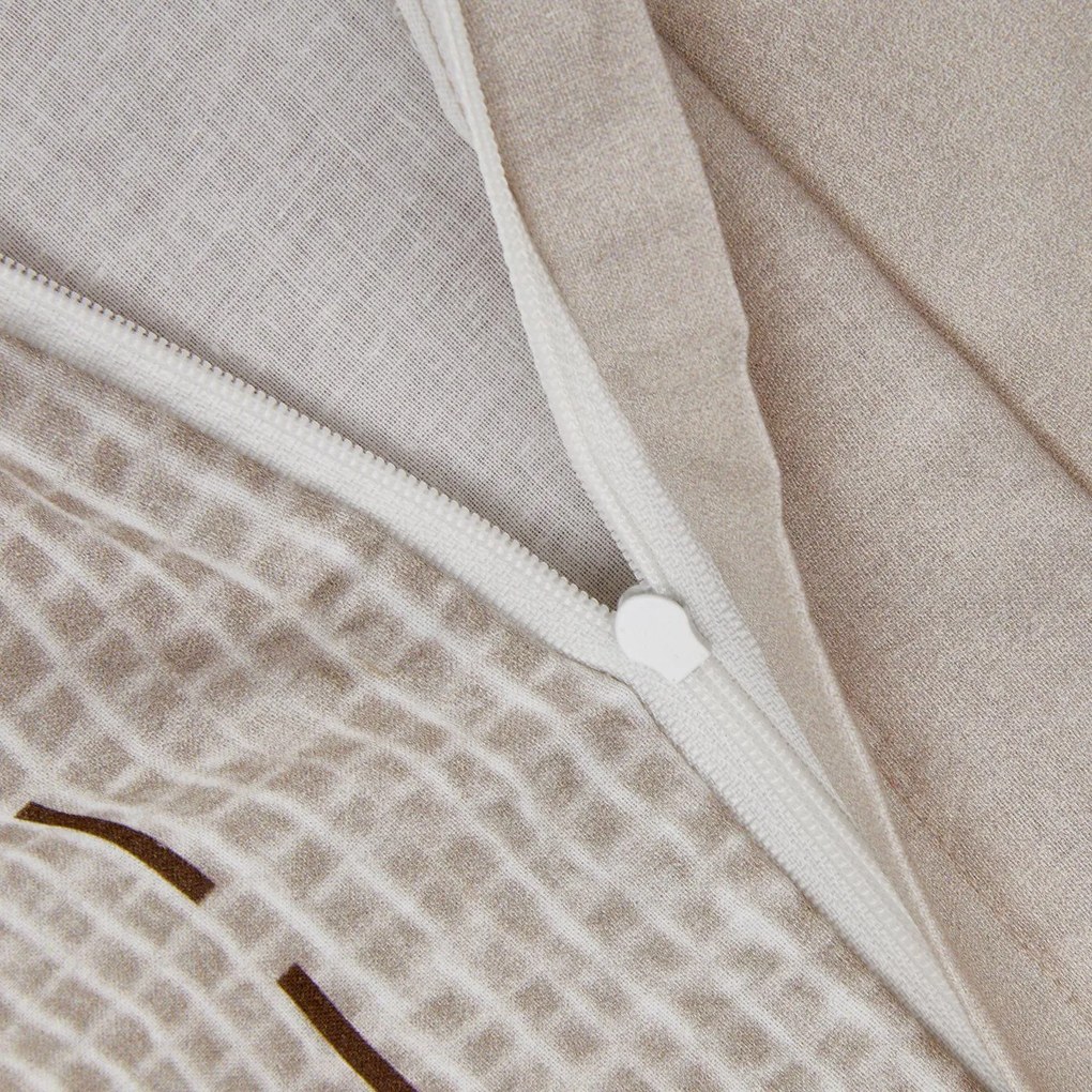 Gyermek ágyneműhuzat renforcé pamutból TEDDY HENRY bézs Ágyneműhuzat mérete: 80 x 80 cm | 135 x 200 cm