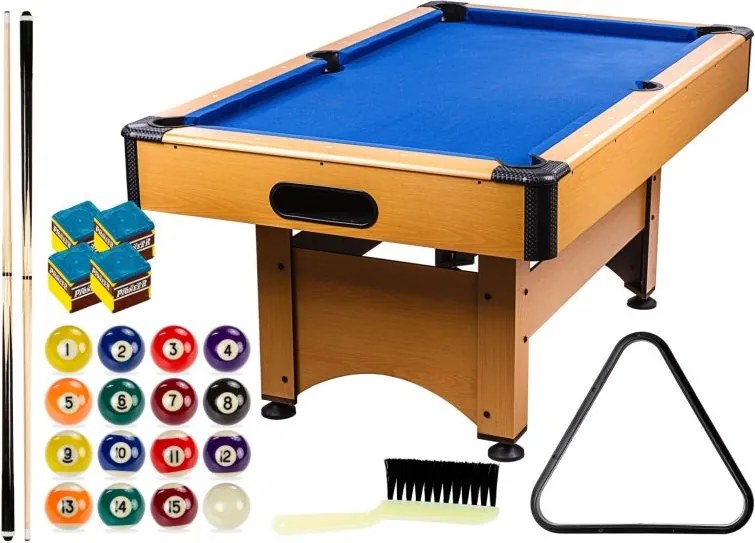 GamesPlanet® Biliárdasztal TRENDLINE Kék 6ft 184 x 108 cm