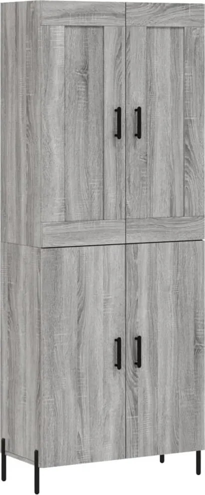 vidaXL szürke sonoma szerelt fa magasszekrény 69,5 x 34 x 180 cm