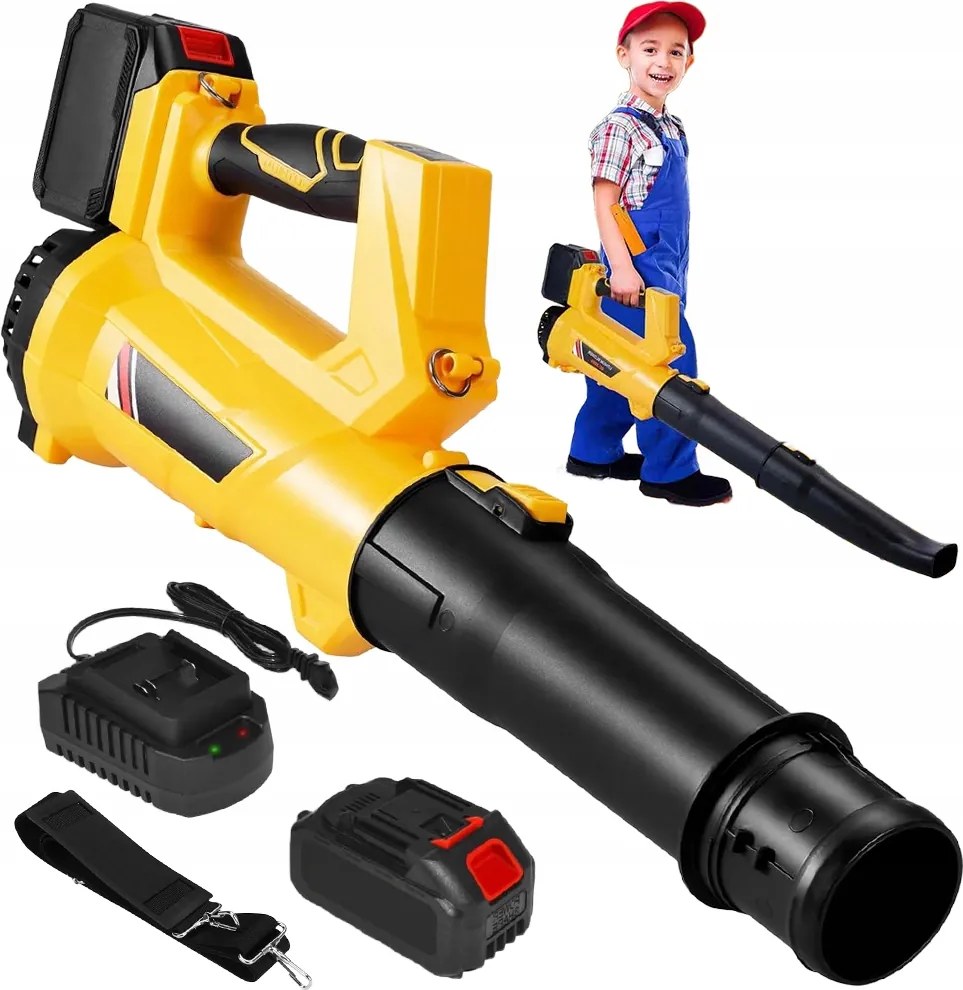 Akkumulátoros Fúvóka kerti fűlevél fúvó 2 db elem