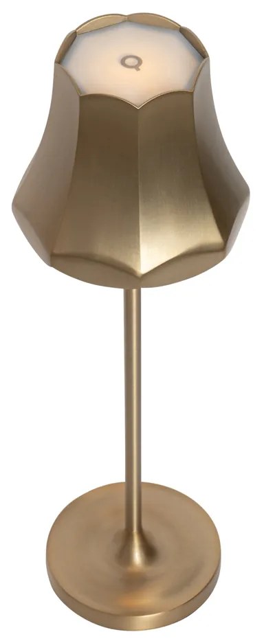 2 db Retro asztali lámpa készlet rózsaszín arany újratölthető IP44 - Granny