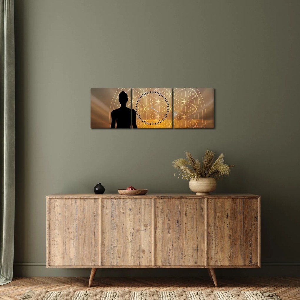 A meditáció képe (órával) (90x30 cm)