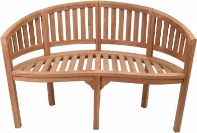 Kerti pad teakfából kétszemélyes kezelt 120 cm