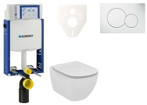 Fali WC szett Geberit befalazáshoz + Ideal Standard Tesi WC 110.302.00.5NF1