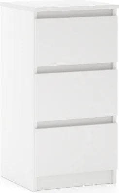 SIMPLE éjjeliszekrény 40 cm 3 fiók matt fehér