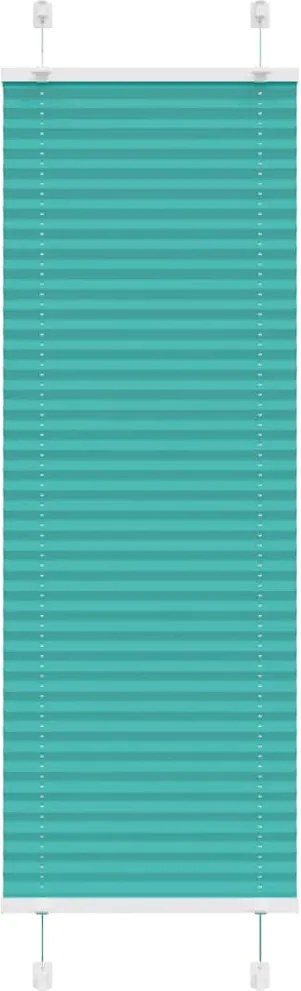 vidaXL pliszírozott redőny Benzinzöld 50x150 cm szövetszélesség