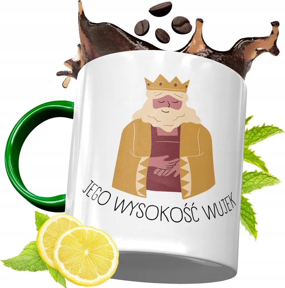 Zöld Bögre Nagybácsinak Tökéletes Ajándék fényképes nyomtatással