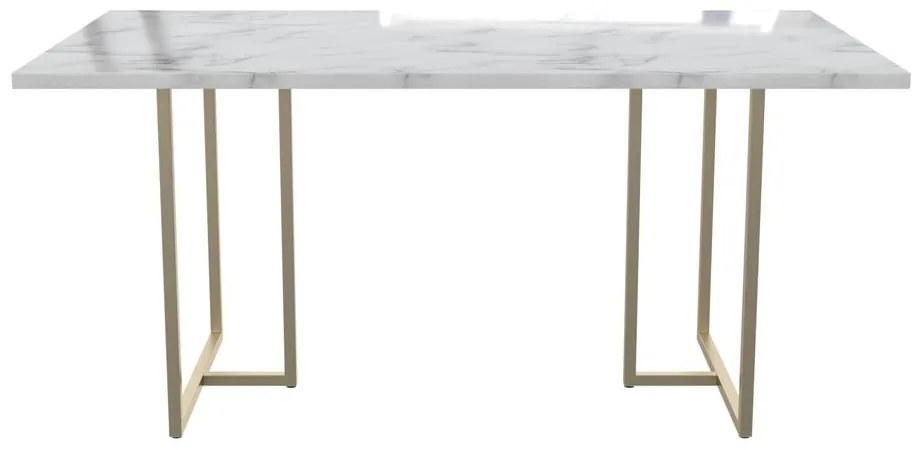 Étkezőasztal márvány dekorral 90x160 cm Astor – CosmoLiving by Cosmopolitan