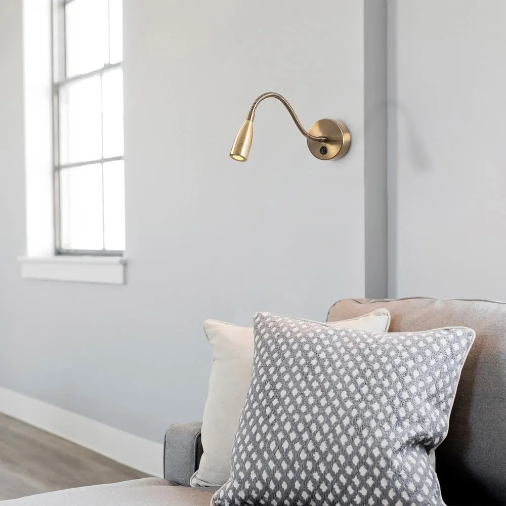 Aranyszínű LED fali lámpa Reading – Opviq lights