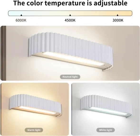 Brilagi - fényerőszabályozható LED fali lámpa FALCON MODERN LED/14W/230V 40 cm fehér + távirányító