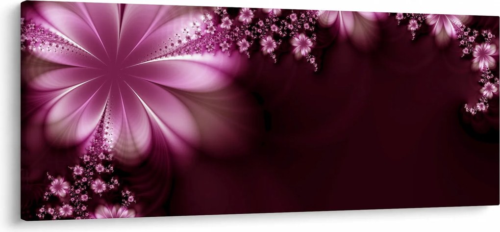 Az absztrakció képe - virágok (120x50 cm)
