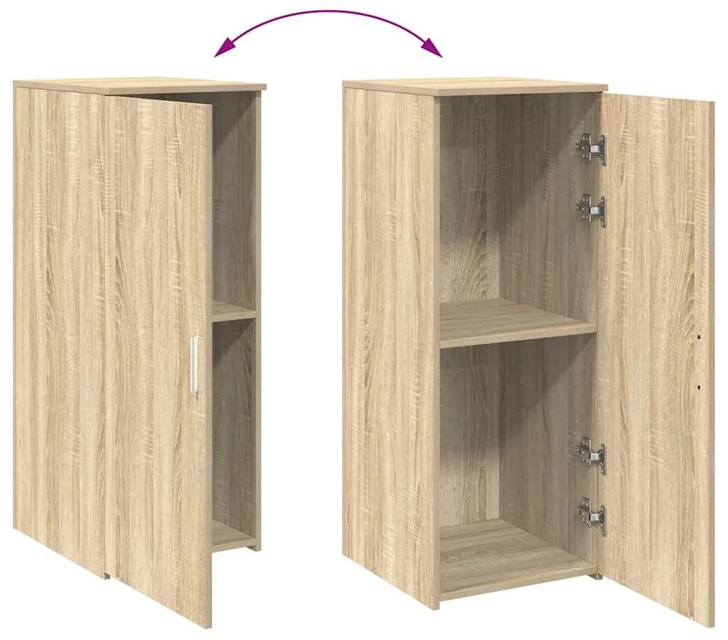 tároló szekrény sonoma tölgy 40x45x103,5 cm szerelt fa