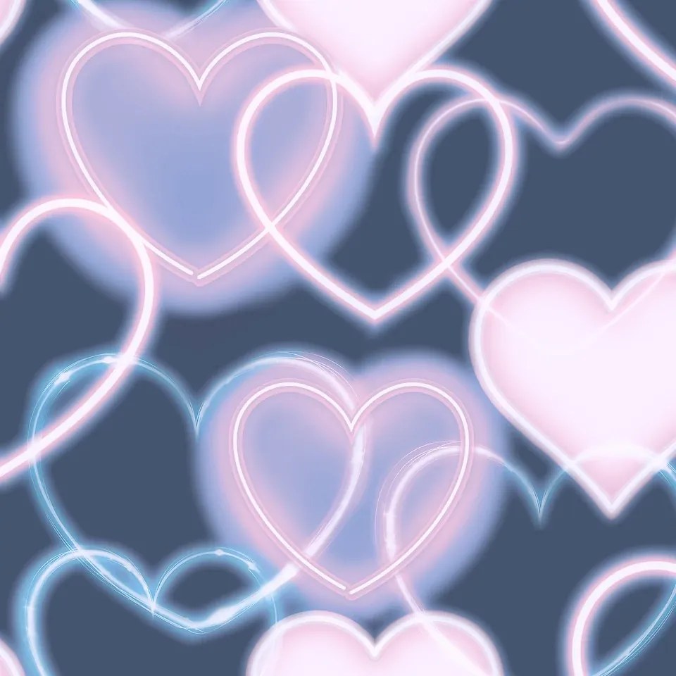 Arthouse Signature 2 Neon Hearts neon-rózsaszín szíves papír tapéta – 925605