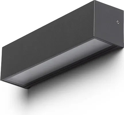 RENDL CAMARGUE fali lámpa antracit szaténüveg 230V LED 6W IP65 3000K