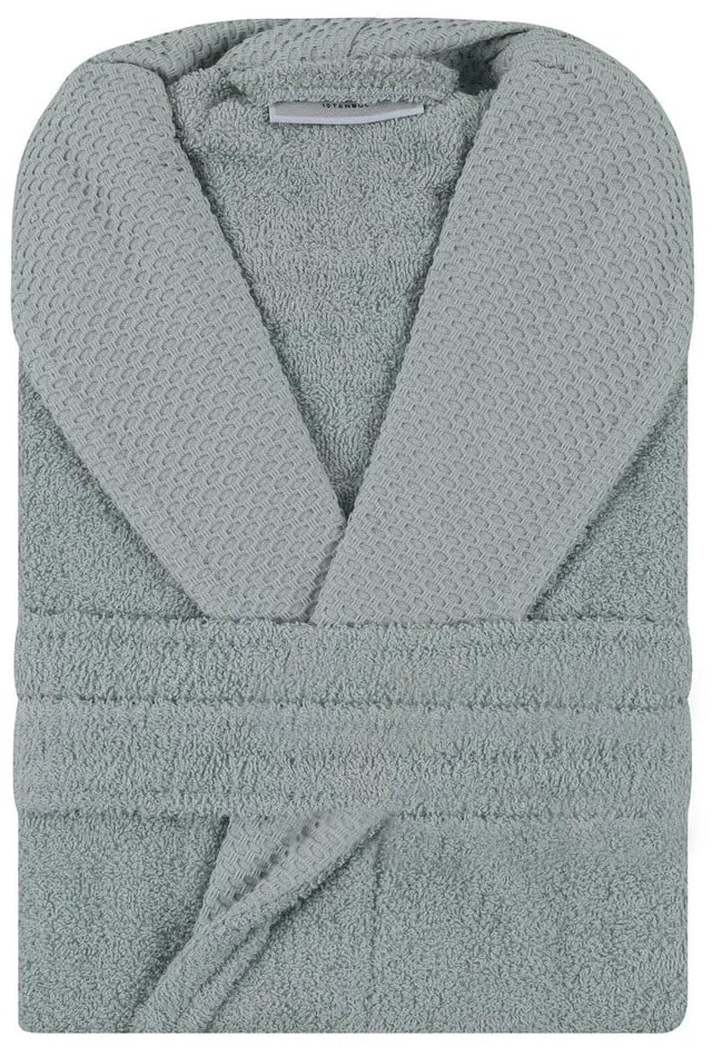 Mentazöld pamut fürdőköpeny XL Cappa – Foutastic