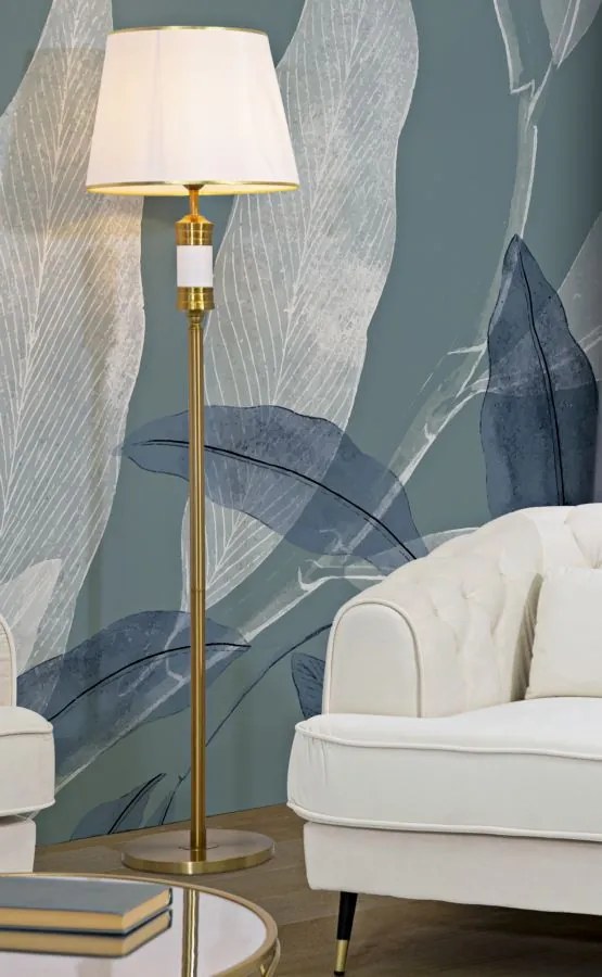 Állólámpa fehér ø 41x160cm