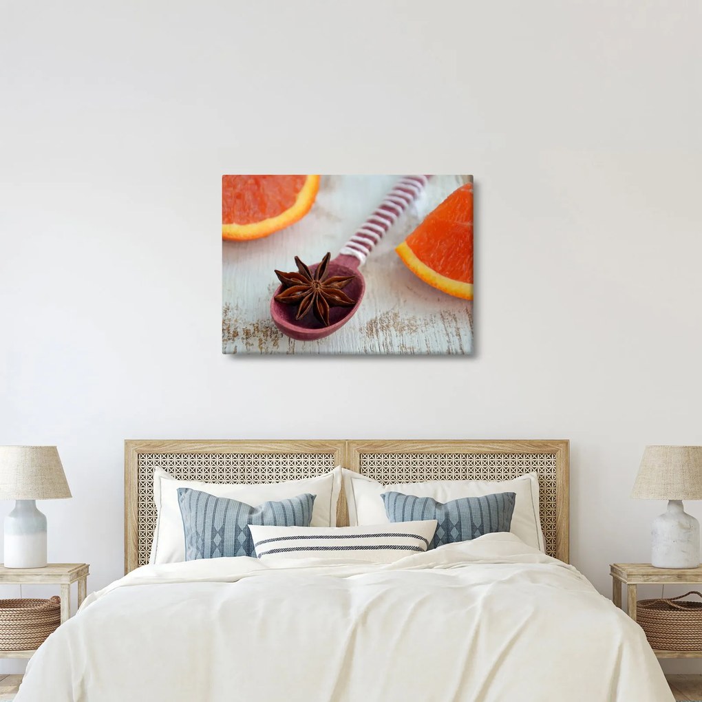 Egy kanál fahéj képe (70x50 cm)