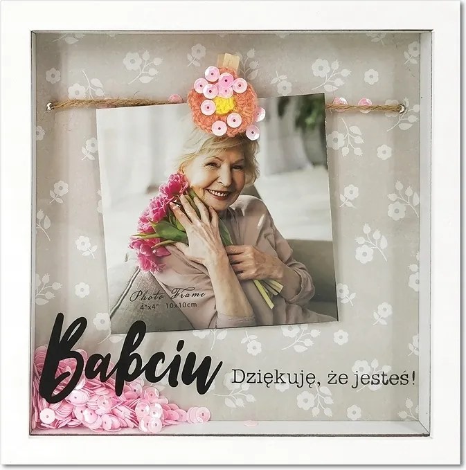 Elegáns Képkeret Nagymamának Nagymamák Napjára, Ajándék Nagymamának ünnepekre