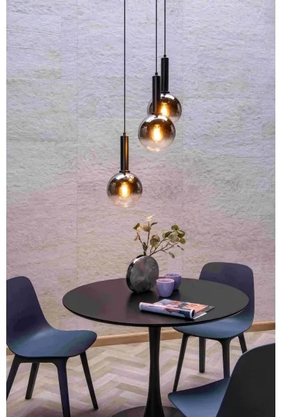 Lucide 45402/13/30 - Csillár zsinóron MARIUS 3xE27/40W/230V fekete