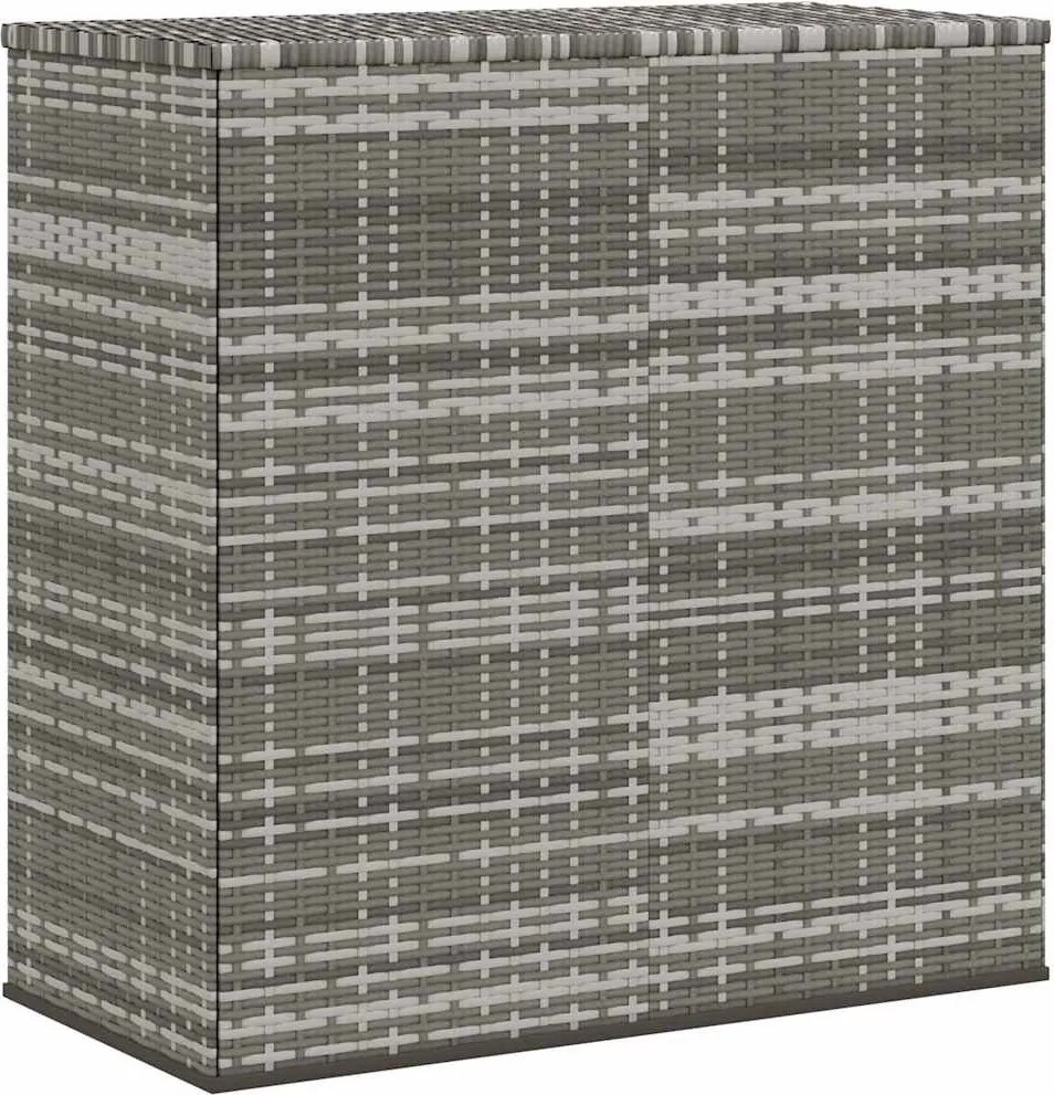 Szürke Polyrattan Kerti Párnatartó Doboz 100 X 49 X 103,5 Cm