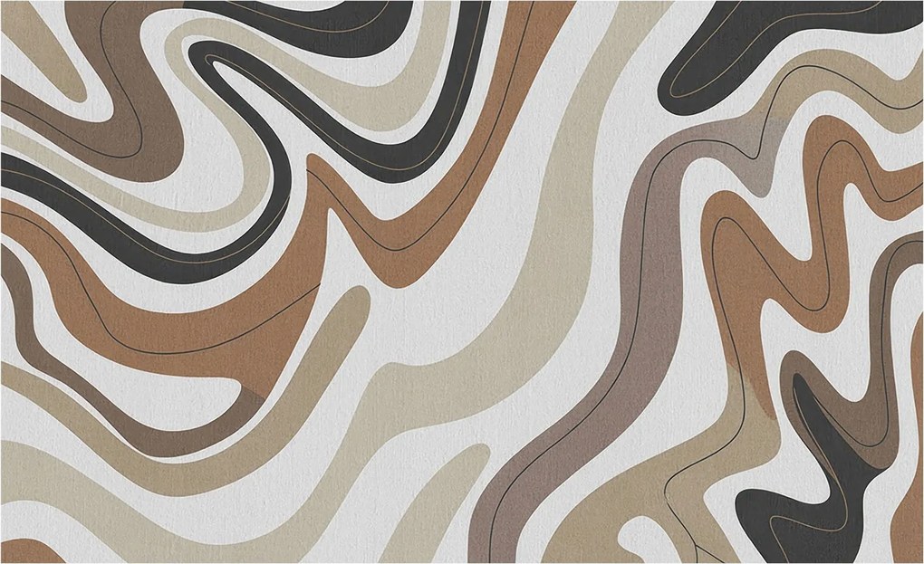 Fotótapéta Flizelin Dekoratív tapéta Harmonikus hullámok 416x254 Ragasztó