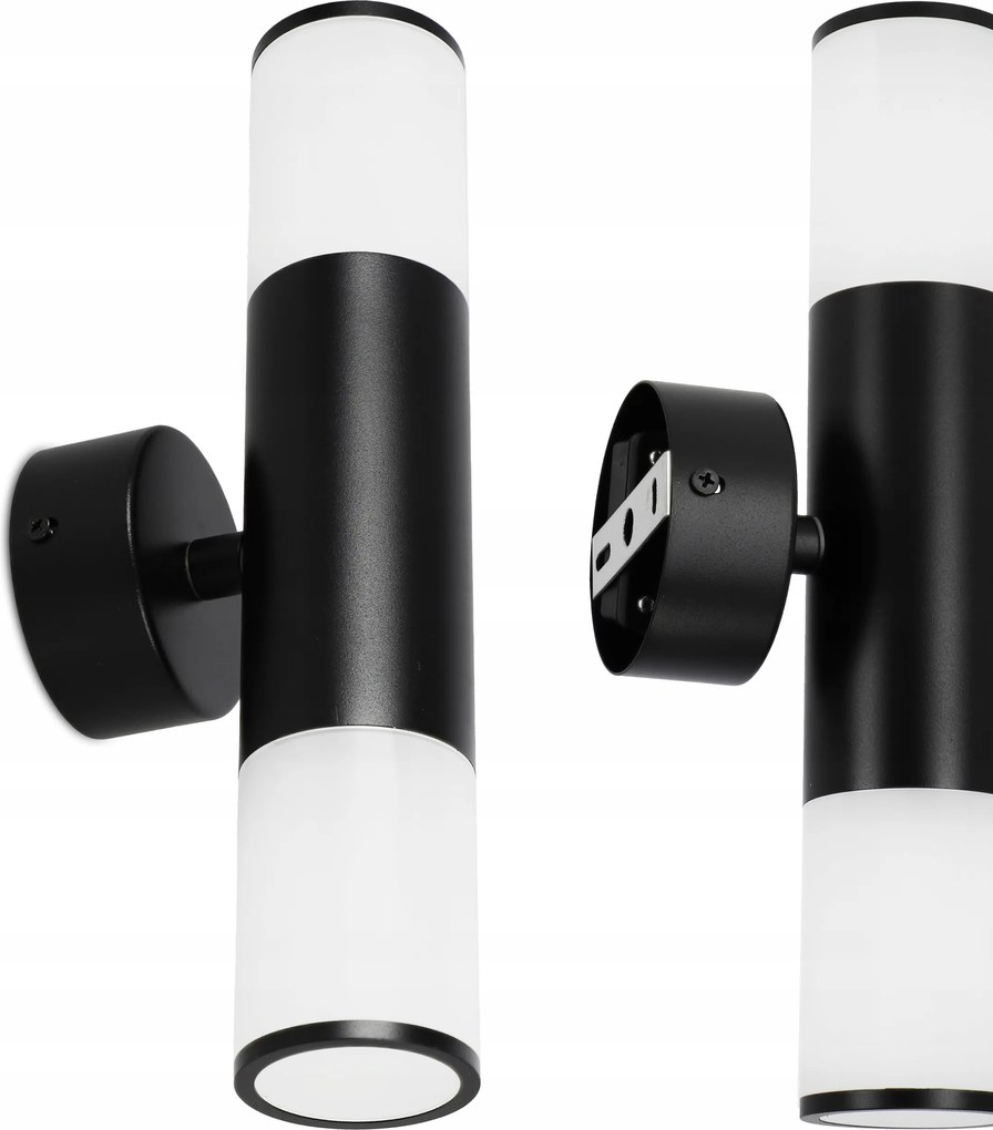 Kültéri fali lámpa Led kerti fali lámpa 2X GU10 IP54 Bk