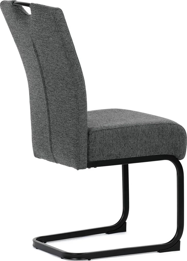 Jídelní židle, šedá, látka, DCL-E2008 GREY2