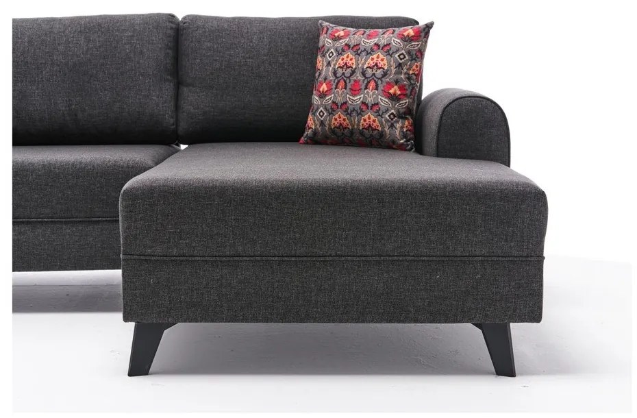 Antracitszürke sarokkanapé (U alakú) Belen – Balcab Home
