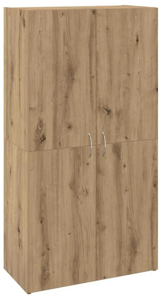 Irodai szekrény ajtóval kézműves tölgy 60 x 32 x 115 cm Faanyag