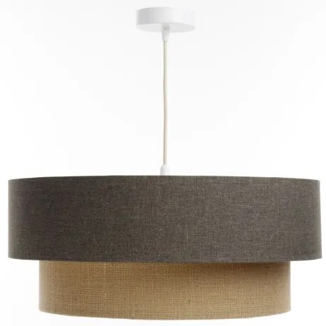 Csillár zsinóron BOHO TRINITI 1xE27/60W/230V szürke/bézs