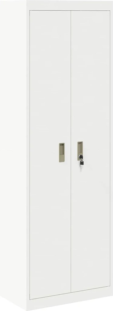 vidaXL Tárolószekrény Fehér 60 x 40 x 180 cm Acél