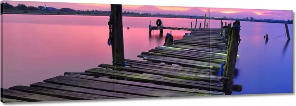 Festmények 120x40 Híd a deszkákból