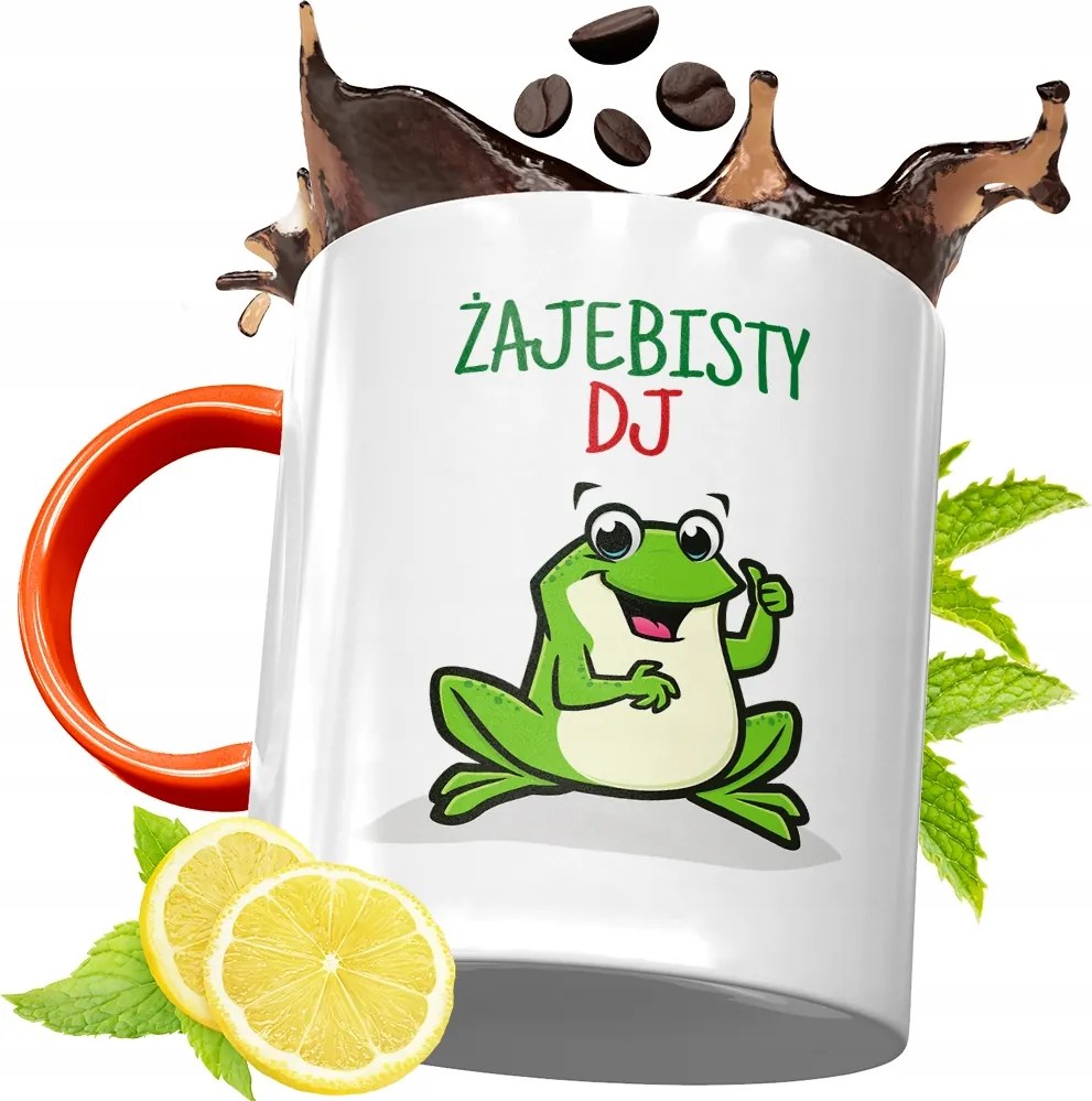 Narancssárga Bögre Dja Ajándék fényképes nyomtatással