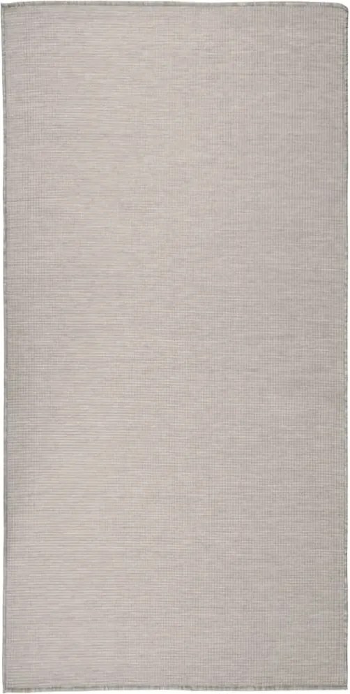 vidaXL világosszürke lapos szövésű kültéri szőnyeg 100 x 200 cm