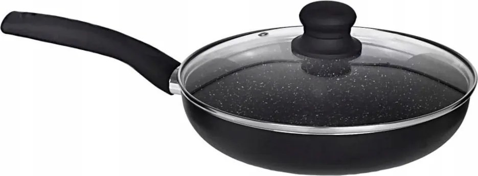 Hagyományos serpenyő 20 cm Kinghoff fedővel gránit indukciós ajándék