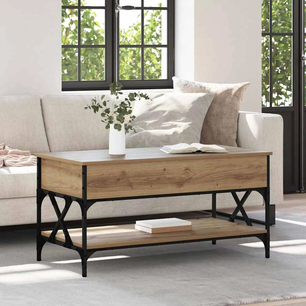 Dohányzóasztal Artisan tölgy 100 x 50 x 50 cm Faanyag