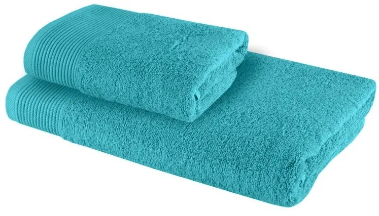 EMI Bella türkizkék törölköző és fürdőlepedő szett 2 db