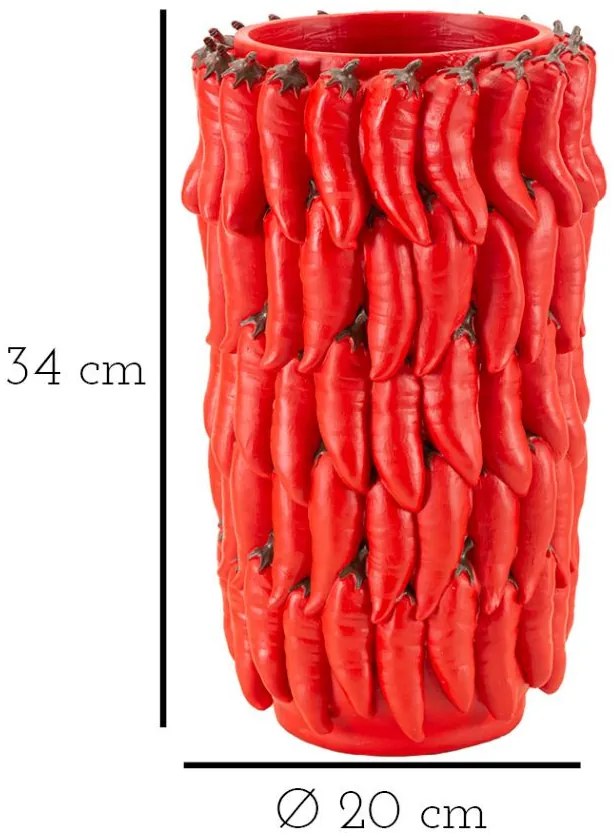 Váza chili ø 20x34cm